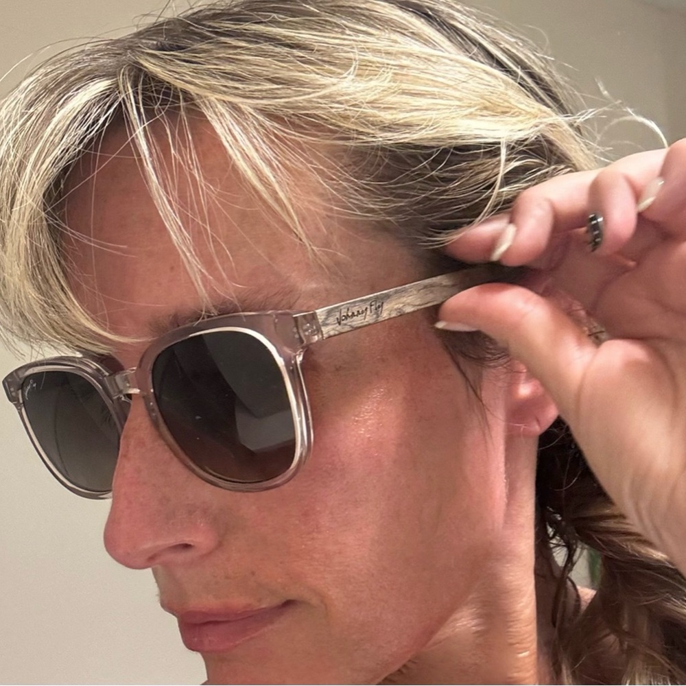 Johnny Fly Beige and Tan Sunglasses